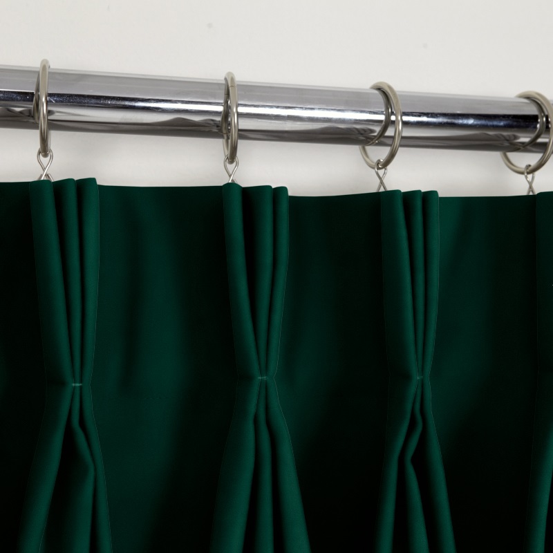 Triple pinch pleat curtains
